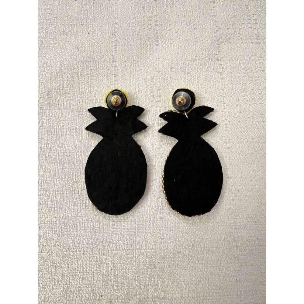 Pineapple Earrings Beaded Tropical‎ Beach Stylish Boho Stud Earring